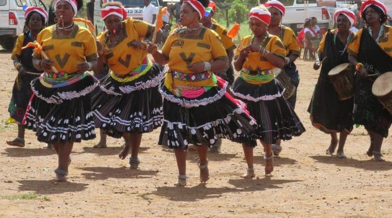 traditional dancers during the HIV, AIDS and TB campaign